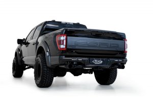 Ford F-150 Raptor Rear Bumper - Addictive Desert Designs - Phantom - Hammer Black - `21-`22 Ford F-150 Raptor Rear Bumper - Addictive Desert Designs - Phantom - Hammer Black - `21-`22